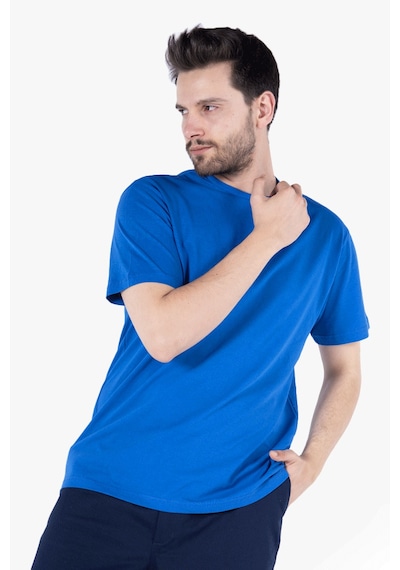 Yıldırımlar T-shirt Bisiklet Yakalı İş Tişörtü Saks Mavi