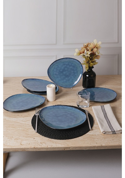 Keramika Professional Trior Servis Tabağı 28 Cm 6 Adet 23783 Mavi