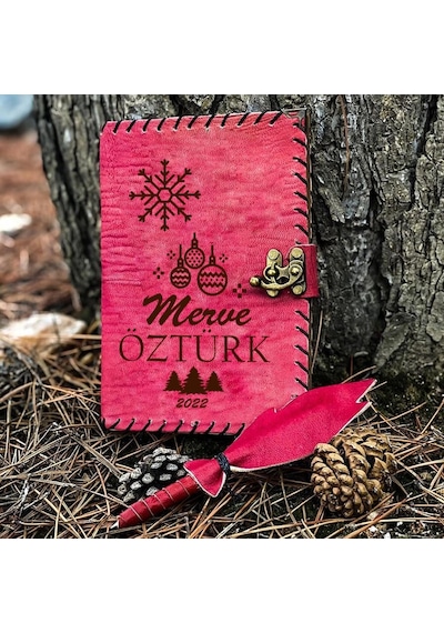 Yılbaşı İsme Özel Deri Defter