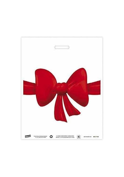 3 No 33X45 Takviyeli El Geçme Poşet Fiyonk Desenli 50 Adet