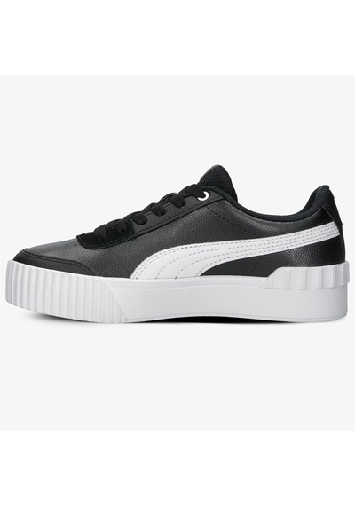 Puma Carina Lift Kadın Siyah-Beyaz Spor Ayakkabı 373031 06 Siyah