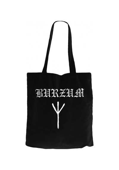 Burzum Logo Siyah Kanvas Bez Çanta Siyah