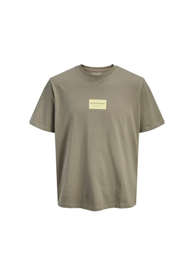 Jack & Jones Jjfrank Erkek Tişört Bisiklet Yaka Kısa Kollu Haki