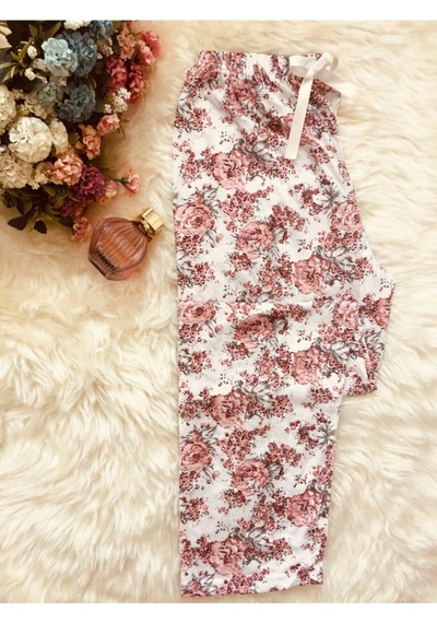 Cepsiz Pamuklu Yazlık Kadın Pijama Altı B11 Turuncu