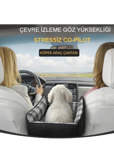 Araç Konsol Üstü Köpek Koltuğu - Evcil Hayvan Taşıma Çantası, Küçük Köpek Yatağı Gri - Kırmızı Araç Konsol Üstü Köpek Koltuğu - Evcil Hayvan Taşıma Çantası, Küçük Köpek Yatağı Gri - Kırmızı
