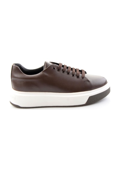 Bambi Kahve Napa Hakiki Deri Erkek Sneaker E01401021443
