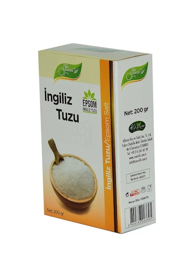 İngiliz Tuzu Yenilebilir Epsom Salt Magzenyum Sülfat 200 Gr