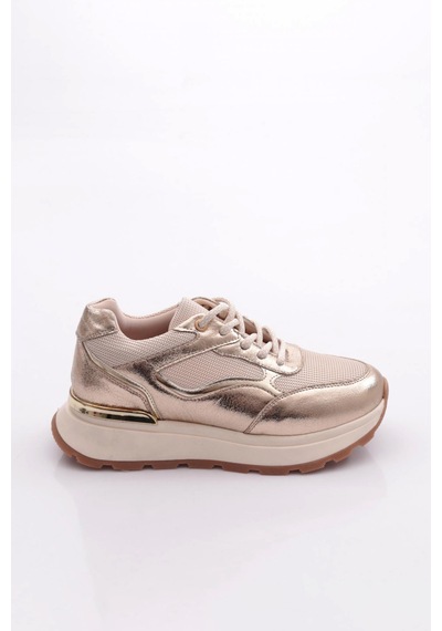 Dgn 81184 Kadin Sneaker Ayakkabi Altın