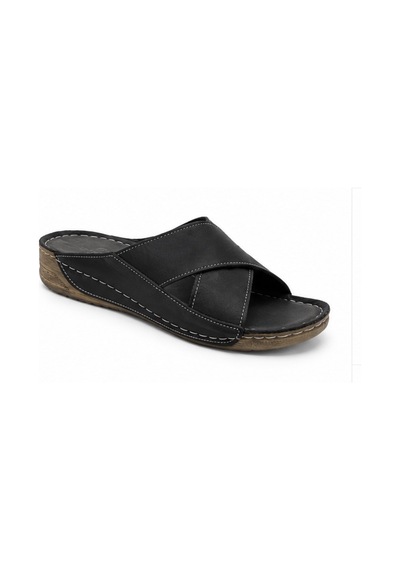 N Napa Shoe Np.312.siyah Deri Terlik