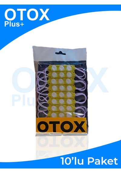 Ambiyans Led Premium Ofis , Araç & Ev Uyumlu Dc 12v 6 Renk Seçeneği 10'lu Paket Sarı