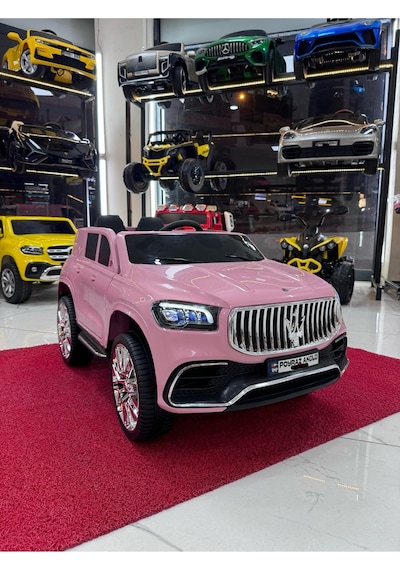 Poyraz Akülü Suv Akülü Araba 12v 0-7 Yaş Özel Plaka Pembe