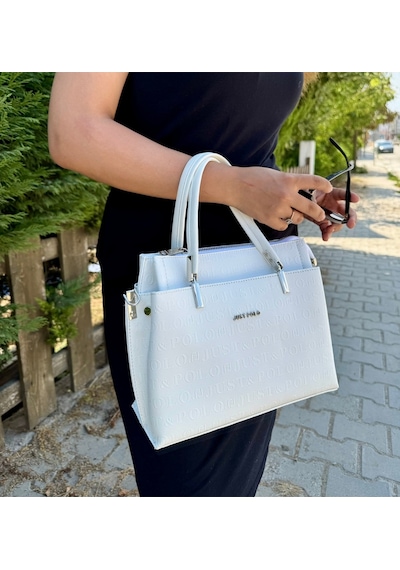 Just Polo Kadın Beyaz Orta Boy El Ve Omuz Çantası Shoulder Bag