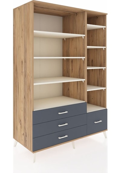 Kronos Dolap 9 Raflı 4 Çekmeceli 132x59x195 Çam-aytaşı/antrasit Aytası/antrasıt Kronos Dolap 9 Raflı 4 Çekmeceli 132x59x195 Çam-aytaşı/antrasit Aytası/antrasıt