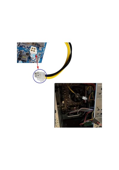 Atx 12v 4 Pin To P4 Cpu-uzatma Kablosu Dişi Erkek Kablo 30cm Diğer
