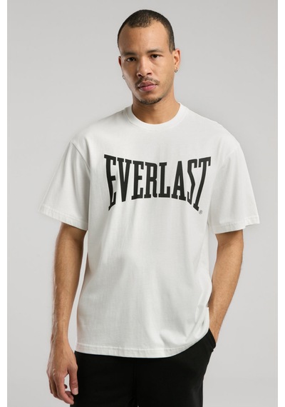 Everlast Ever Classics Comfort Logo Gri Erkek Tişört Tm0045-415 Beyaz
