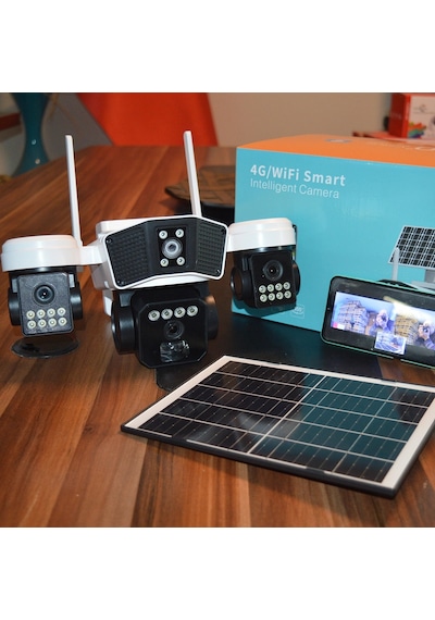 X5tech Rx-95ws 3 Kameralı Solar Wifi Ptz Ip Sesli Akıllı Güvenlik Kamera 3+3+3 Mp X5tech Rx-95ws 3 Kameralı Solar Wifi Ptz Ip Sesli Akıllı Güvenlik Kamera 3+3+3 Mp