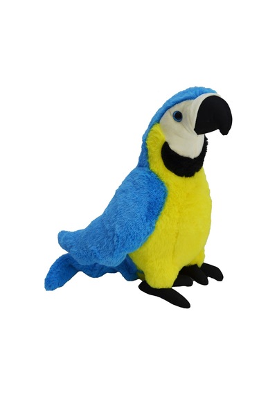 Peluş Papağan 35 Cm - Mavi Mavi