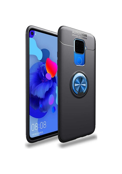 Huawei Mate 30 Lite Kılıf Zore Ravel Silikon Kapak Kırmızı