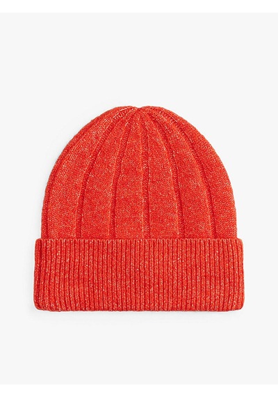 Tommy Hilfiger Th Flag Fluffy Beanıe Kadın Turuncu Bere - Aw0aw17779