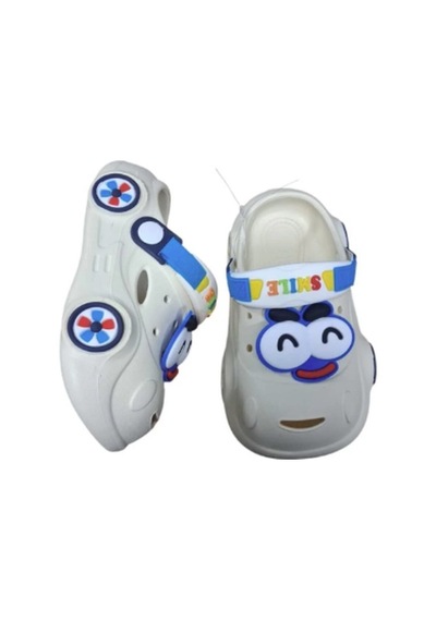 Calx Unisex Araba Figürlü Kaydırmaz Taban Terlik Sandalet Bnt8150 Bej