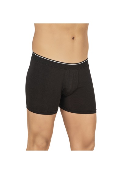 Özkan Underwear Özkan 11256 3'lü Paket Erkek Premium Kumaş Modal Pamuklu Esnek Yumuşak Boxer Şort Siyah