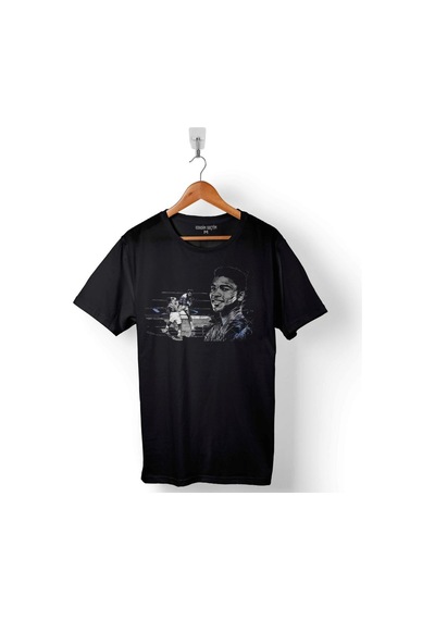 Muhammed Ali Clay Smile Boks Boksör Baskılı Tişört Unisex T-shirt 001