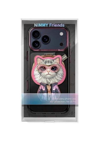 18 Pro Max Kılıf Nimmy Telefon Kılıfı Dekoratif Koruyucu Detaylı çok renkli