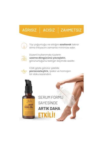 Tala Karınca Yumurtası Yağı Tüy Azaltıcı Tüy İnceltici Serum 30 ML