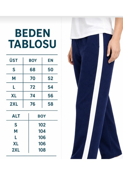 Mihra Kadın Şerit Detaylı Kısa Kollu Premium Modal Pijama Lacivert