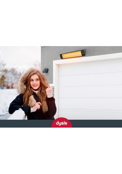 Dysis DH-7452 Art Plus Karbon Serisi IP65 Suya-Toza Dayanıklı 2300 W Siyah İç/Dış Mekan Isıtıcı