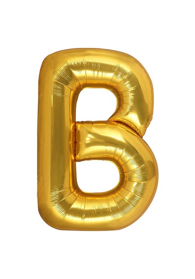 Beysüs Harf Folyo Balon Gold B Harf 40 İnç