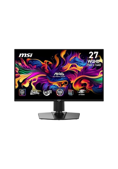 26.5 Mag 274qp Qd-oled X24, Gaming Monitör, Wqhd, 16:9, Flat, Qd-oled, 240hz, 0.03ms, Freesync Premium, Pivot