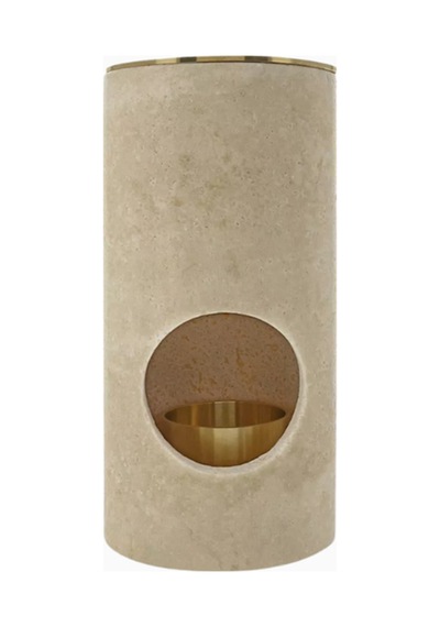Montroi Traverten Mermer Oil Burner, El Yapımı Lüks Koku Aparatı