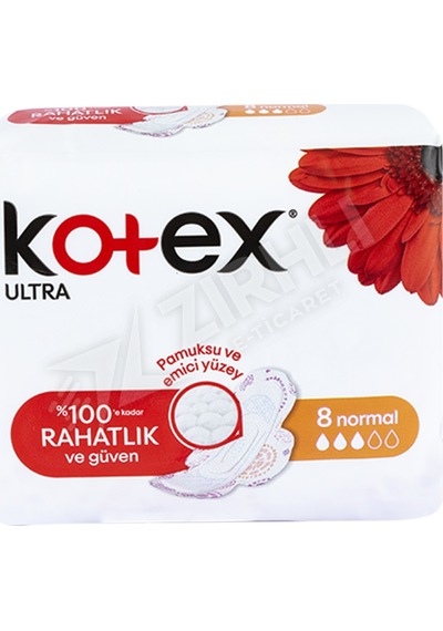 2 Adet Kotex Ultra Normal Tekli Paket 8'li