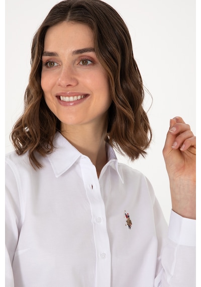 U.s. Polo Assn. Kadın Beyaz Gömlek Basic 50298103-vr013 Beyaz
