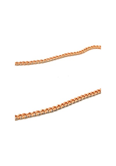 Omar Silver Unisex Gurmet 2,20 Mm Rose Gümüş Kolye Zincir