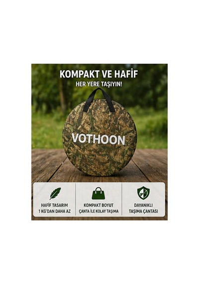Otomatik Kabin Giyinme Çadırı 120x120x190 Cm Üst Havalandırma Yan Pencereli Duş & Wc Çad Kod 17871 Sarı