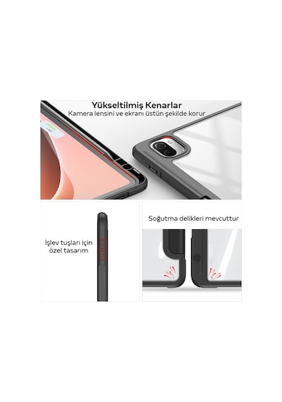 Dux Ducis Xiaomi Uyumlu Mi Pad 5 - 5 Pro Kılıf Kalem Bölmeli Toby Serie