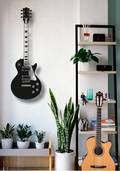 Elektro Gitar Metal Duvar Dekoru Gibson Les Paul Duvar Dekoru