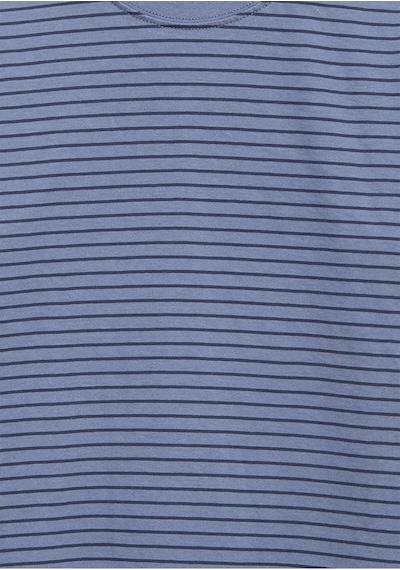 Mavi Çizgili Tişört Loose Fit / Bol Rahat Kesim 6610390-90788 Lacivert-90788