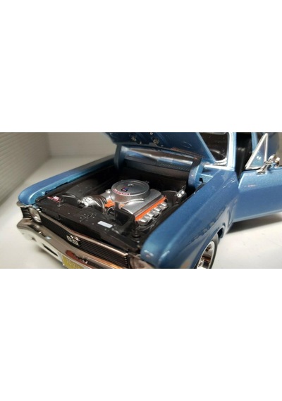 Maisto 1970 Chevrolet Nova Ss Mavi 1 24 Model Araba