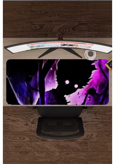 Mob Psycho 100 Anime V3 - 90x40 Xxl Gaming Kauçuk Kaymaz Taban Mouse Pad Fare Altlığı