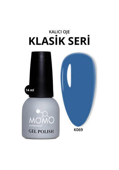 Momo Professional Kalıcı Oje K069 Klasik Mavi 14 Ml