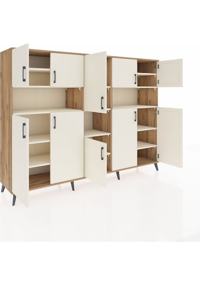 Hyperion Dolap 14 Raflı 10 Kapaklı 220x44x163 Çam-aytaşı Çam-aytaşı Hyperion Dolap 14 Raflı 10 Kapaklı 220x44x163 Çam-aytaşı Çam-aytaşı