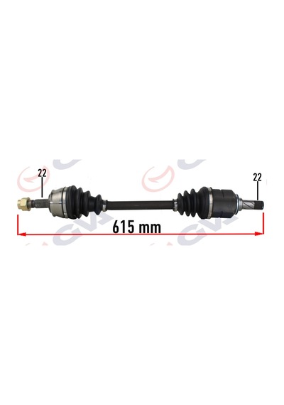 Komple - 350 - Aks Sol Opel Corsa D 1.0-1.2-1.4 07-14 -corsa E 15 -adam - Dpmıx-hb - 13 615mm