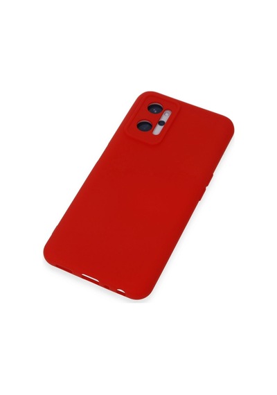 Realme 9i 4g Kılıf Nano İçi Kadife Silikon - Kırmızı -