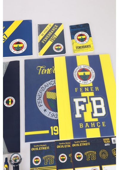 Lisanslı Fenerbahçe 17 Parça Premıum Kırtasiye Seti Altın