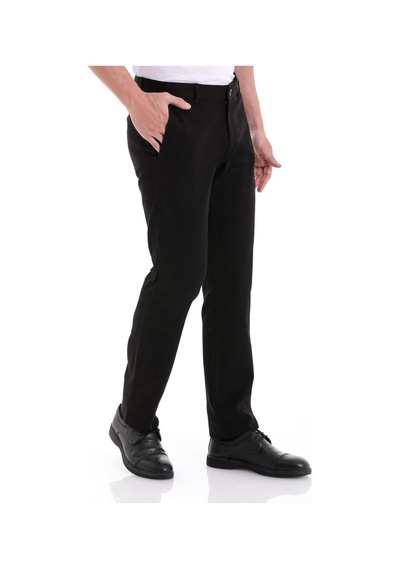 Classics Men Avasar Erkek Siyah Regular Fit Keten Pantolon-7229 Siyah