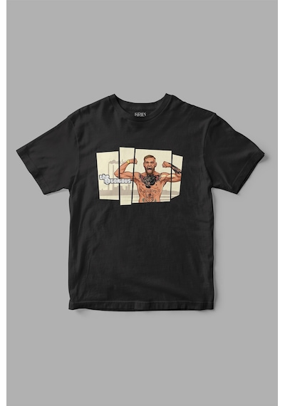 Conor Mcgregor " Gta San " Baskılı Tişört Siyah