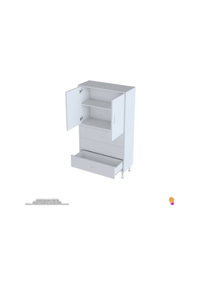 Modilayn İlkim 70 X 138 X 32,5 Cm' Lik Kapak İçi Çift Raflı Ve 3 Çekmeceli Düzen Harikası Dolap Beyaz Modilayn İlkim 70 X 138 X 32,5 Cm' Lik Kapak İçi Çift Raflı Ve 3 Çekmeceli Düzen Harikası Dolap Beyaz